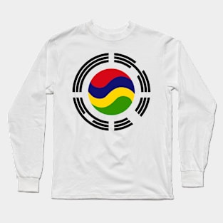 Mauritian Korean Multinational Patriot Flag Series Long Sleeve T-Shirt